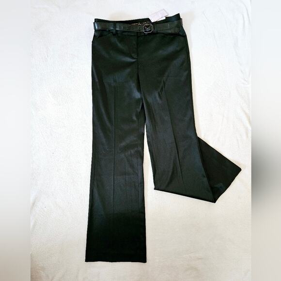 Express Editor Black Pants with Belt, Women's size 4, NWT - Picture 1 of 12